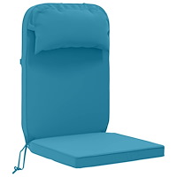 vidaXL Solsängkudde 100% Polyester Ljusblå 55 x 124 x 5 cm