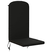 vidaXL Solsängkudde GEMERT 100% Polyester Svart 47 x 131 x 5 cm