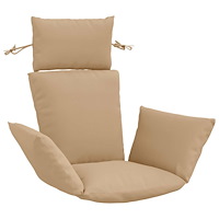 vidaXL Adirondack Kudde PUTTEN 100% Polyester Sand 60 x 145 x 10 cm