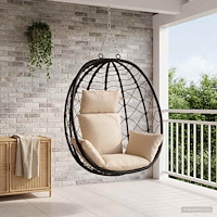 vidaXL Adirondack Kudde PUTTEN 100% Polyester Gräddvit