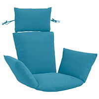 vidaXL Adirondack Kudde PUTTEN 100% Polyester Ljusblå 60 x 145 x 10 cm