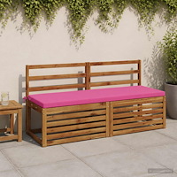 vidaXL Bänk kudde SOEST 100% Polyester Rosa 140 x 50 x 5 cm
