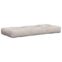 vidaXL Pallkudd VIANEN 100% Polyester Vit 120 x 40 x 12 cm