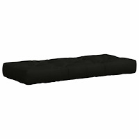 vidaXL Pallkudd VIANEN 100% Polyester Svart 120 x 40 x 12 cm