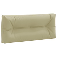 vidaXL Pallryggkudde VIANEN 100% Polyester Ljusgrön 120 x 60 x 12 cm