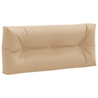 vidaXL Pallryggkudde VIANEN 100% Polyester Sand 120 x 60 x 12 cm