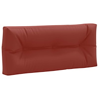 vidaXL Pallryggkudde VIANEN 100% Polyester Röd 120 x 60 x 12 cm