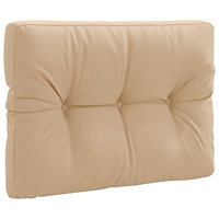 vidaXL Pallryggkudde VIANEN 100% Polyester Sand 70 x 40 x 12 cm