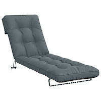 vidaXL Solstol Kudde VIANEN 100% Polyester Blå 200 x 50 x 8 cm