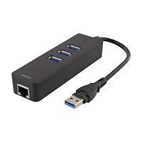 Deltaco DELTACO USB3-GIGA3 - hubb - 3 portar