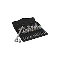 Wera Wera 8100 SA 8, Hylsnyckeluppsättning, 28 styck, Svart, Krom...
