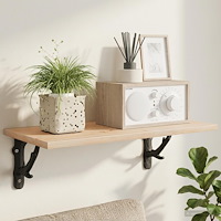 vidaXL Hyllkonsoler 2 st Svart 10 x 10 x 3 cm Stål
