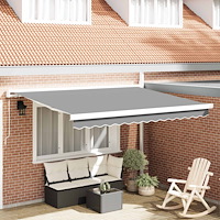 vidaXL Markisram Vit 300 x 250 cm Aluminium