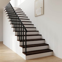 vidaXL Trapstegsmattor 2 st 110 x 25 x 2 cm Mörkbrun Massivt bokträ
