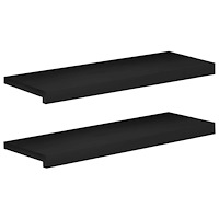 vidaXL Trapstegsmattor 2 st 70 x 25 x 2 cm Svart Massivt bokträ