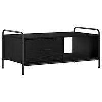 vidaXL Kaffeebord Svart ek 90 x 49 x 41 cm Konstruerat trä