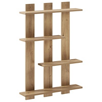 vidaXL Vägg hylla Artisan-ek 61 x 13,5 x 88 cm Konstruerat trä