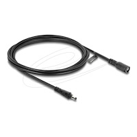 DeLOCK Delock - förlängningskabel för ström - DC jack 2.1 x 5.5 mm till DC jack 2.1 x 5.5 mm - 2 m