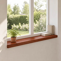 vidaXL Fönsterbrädor 2 st Brun 70 x 15 x 2 cm Massivt bokträ