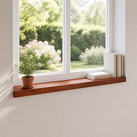 vidaXL Fönsterbrädor 2 st Brun 70 x 20 x 2 cm Massivt bokträ