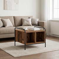 vidaXL Kaffeebord Gammalt trä 50 x 49 x 41 cm Konstruerat trä