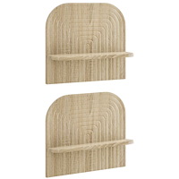 vidaXL Vägg hylla 2 st Sonoma-ek 41 x 13,5 x 37,5 cm Konstruerat trä
