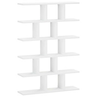 vidaXL Vägghylla Vit 70 x 17 x 101 cm Konstträ