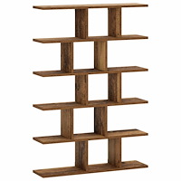 vidaXL Vägghylla Ekträ 70 x 17 x 101 cm Konstträ