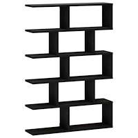 vidaXL Vägg hylla Svart ek 70 x 17 x 101 cm Konstruerat trä