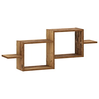 vidaXL Vägg hylla Gammalt trä 95 x 17 x 37 cm Konstruerat trä