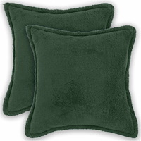 vidaXL Kuddöverdrag 2 st HOUTEN Mörkgrön 35 x 35 cm Bouclé