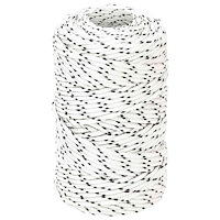 vidaXL Mångsidigt bruksrep 2 mm 500 m Vit Polyester
