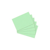 Herlitz herlitz indexkort, DIN A6, kvadrerade, gröna av papper, 170...