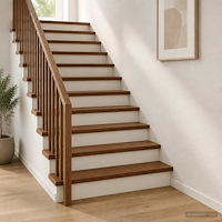 vidaXL Trappsteg 20 st 90 x 25 x 2 cm Mörkbrun Massivt Ekträ