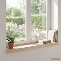vidaXL Fönsterbrädor 2 st Vit 90 x 15 x 2 cm Massivt Ekträ