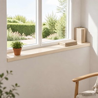 vidaXL Fönsterbrädor 2 st Vit 90 x 20 x 2 cm Massivt Ekträ