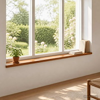 vidaXL Fönsterbrädor 2 st Brun 160 x 20 x 2 cm Massivt Ekträ