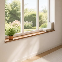 vidaXL Fönsterbrädor 2 st Mörkbrun 110 x 20 x 2 cm Massivt Ekträ