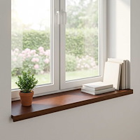 vidaXL Fönsterbrädor 2 st Mörkbrun 90 x 40 x 2 cm Massivt Ekträ