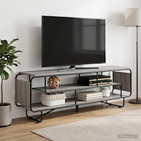 vidaXL TV-bänk 180 x 36 x 45 cm Grå Sonoma Konstruerat trä