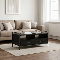 vidaXL Kaffeebord Svart ek 99,5 x 49 x 46 cm Konstruerat trä