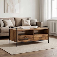 vidaXL Kaffeebord Gammalt trä 99,5 x 49 x 46 cm Konstruerat trä
