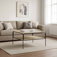 vidaXL Sidobord Sonoma-ek 100 x 50 x 46 cm Konstruerat trä