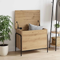 vidaXL Förvaringslåda Artisan-ek 80 x 40 x 49,5 cm Konstruerat trä