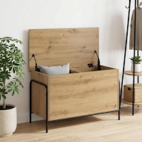 vidaXL Förvaringslåda Artisan-ek 80 x 40 x 49,5 cm Konstruerat trä