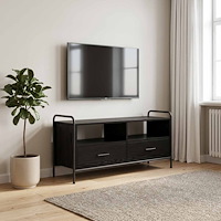vidaXL TV-skåp 67,5 x 33 x 50 cm Svart ek Konstruerat trä