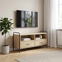 vidaXL TV-skåp 67,5 x 33 x 50 cm Sonoma-ek Konstruerat trä