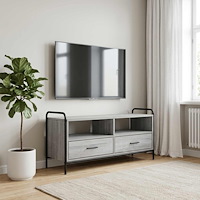 vidaXL TV-skåp 67,5 x 33 x 50 cm Grå Sonoma Konstruerat trä