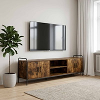 vidaXL TV-skåp 167,5 x 33 x 50 cm Rökt ek Konstruerat trä