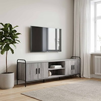 vidaXL TV-skåp 167,5 x 33 x 50 cm Grå Sonoma Konstruerat trä